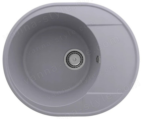 Кухонная мойка Ulgran Quartz nora Nora 585-05 59x49 из кварцевого композита, серый