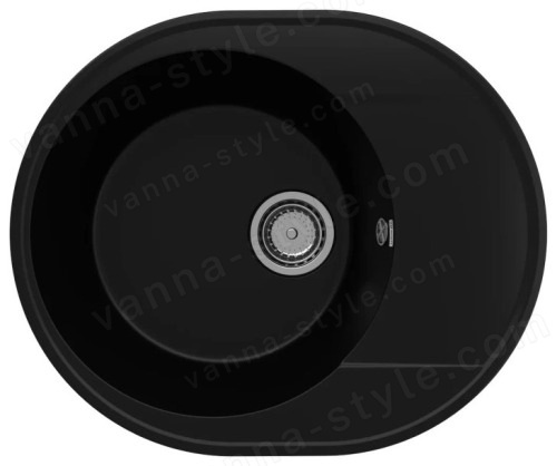 Кухонная мойка Ulgran Quartz nora Nora 585-07 59x49 из кварцевого композита, черный