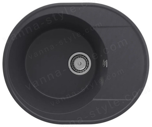Кухонная мойка Ulgran Quartz nora Nora 585-08 59x49 из кварцевого композита, черный