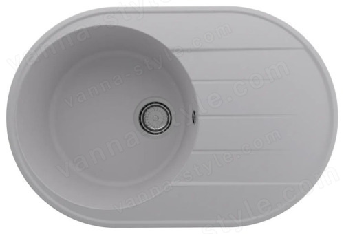 Кухонная мойка Ulgran Quartz nora Nora 750-04 75x50 из кварцевого композита, белый