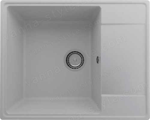 Кухонная мойка Ulgran Quartz prima Prima 605-04 61x49 из кварцевого композита, белый