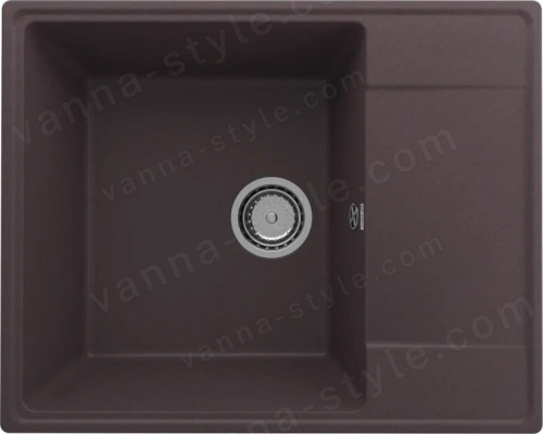Кухонная мойка Ulgran Quartz prima Prima 605-06 61x49 из кварцевого композита, коричневый