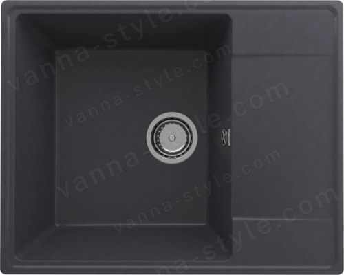 Кухонная мойка Ulgran Quartz prima Prima 605-08 61x49 из кварцевого композита, черный