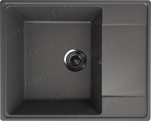 Кухонная мойка Ulgran Quartz prima Prima 605-09 61x49 из кварцевого композита, серый