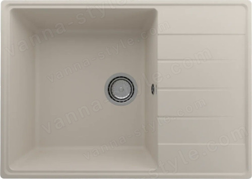 Кухонная мойка Ulgran Quartz prima Prima 700-02 70x50 из кварцевого композита, бежевый