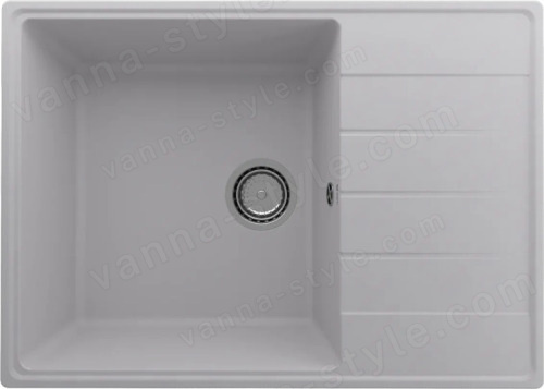 Кухонная мойка Ulgran Quartz prima Prima 700-04 70x50 из кварцевого композита, белый