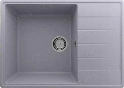 Кухонная мойка Ulgran Quartz prima Prima 700-05 70x50 из кварцевого композита, серый