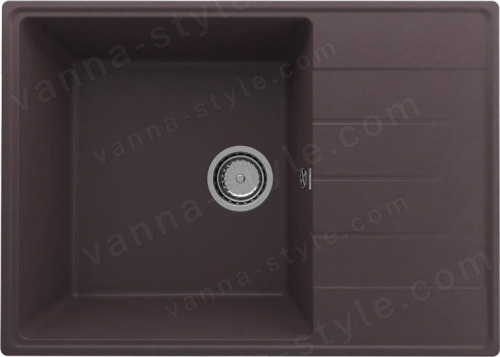 Кухонная мойка Ulgran Quartz prima Prima 700-06 70x50 из кварцевого композита, коричневый