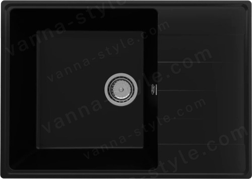 Кухонная мойка Ulgran Quartz prima Prima 700-07 70x50 из кварцевого композита, черный