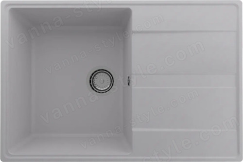Кухонная мойка Ulgran Quartz prima Prima 750-04 75x50 из кварцевого композита, белый