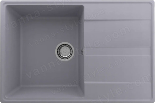 Кухонная мойка Ulgran Quartz prima Prima 750-05 75x50 из кварцевого композита, серый