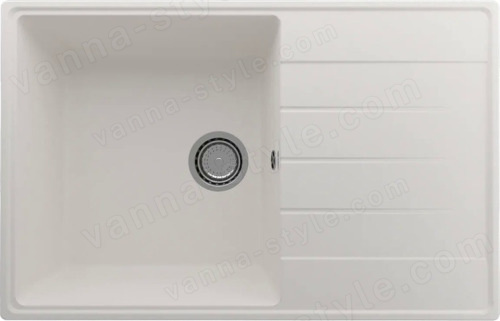 Кухонная мойка Ulgran Quartz prima Prima 780-01 78x50 из кварцевого композита, белый