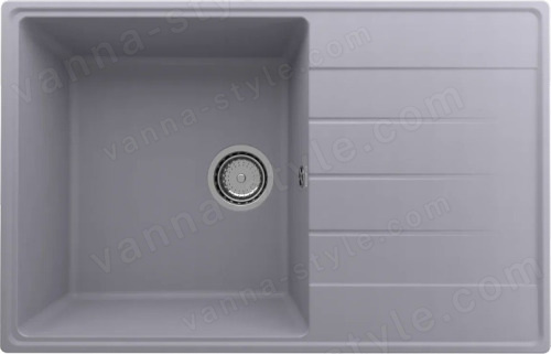 Кухонная мойка Ulgran Quartz prima Prima 780-05 78x50 из кварцевого композита, серый