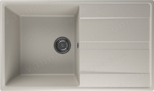 Кухонная мойка Ulgran Quartz prima Prima 850-02 85x50 из кварцевого композита, бежевый