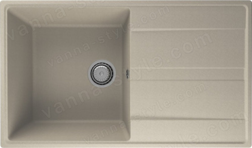 Кухонная мойка Ulgran Quartz prima Prima 850-03 85x50 из кварцевого композита, бежевый