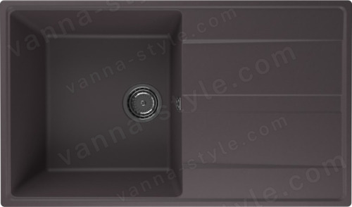 Кухонная мойка Ulgran Quartz prima Prima 850-06 85x50 из кварцевого композита, коричневый