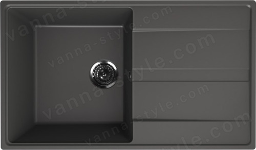 Кухонная мойка Ulgran Quartz prima Prima 850-09 85x50 из кварцевого композита, серый