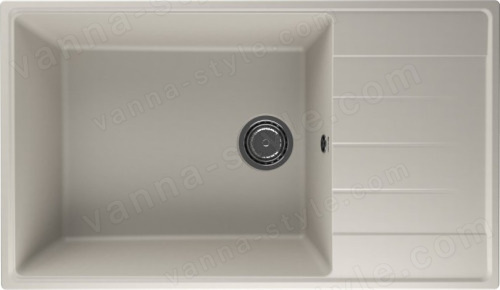 Кухонная мойка Ulgran Quartz prima Prima 860-02 86x50 из кварцевого композита, бежевый