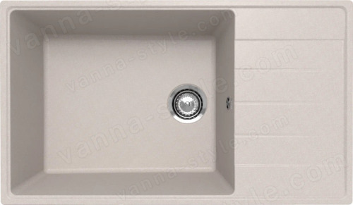 Кухонная мойка Ulgran Quartz prima Prima 860-10 86x50 из кварцевого композита, бежевый