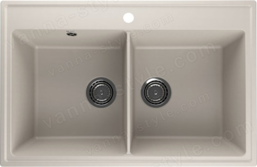 Кухонная мойка Ulgran Quartz ruma Ruma 780-02 78x51 из кварцевого композита, бежевый