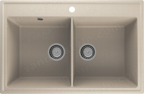 Кухонная мойка Ulgran Quartz ruma Ruma 780-03 78x51 из кварцевого композита, бежевый