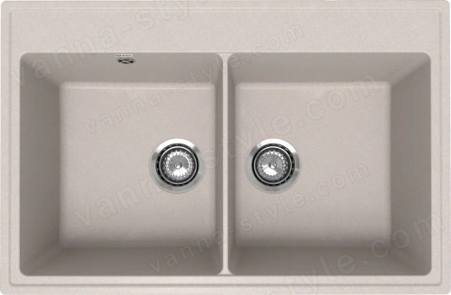 Кухонная мойка Ulgran Quartz ruma Ruma 780-10 78x51 из кварцевого композита, бежевый