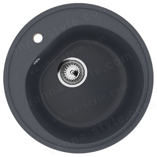 Кухонная мойка Ulgran U-101 U-101-343 50x50 из искусственного камня, серый