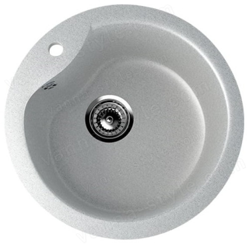 Кухонная мойка Ulgran U-102 U-102-310 48x48 из искусственного камня, серый