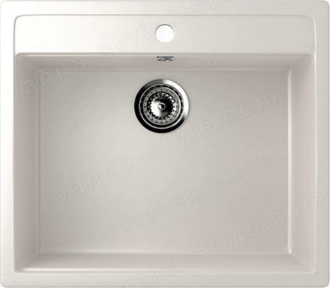 Кухонная мойка Ulgran U-104 U-104-331 56x50 из искусственного камня, белый