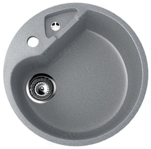 Кухонная мойка Ulgran U-108 U-108-309 51x51 из искусственного камня, серый
