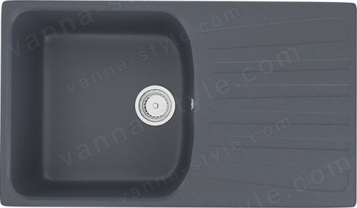 Кухонная мойка Ulgran U-203 U-203-343 83x48 из искусственного камня, серый