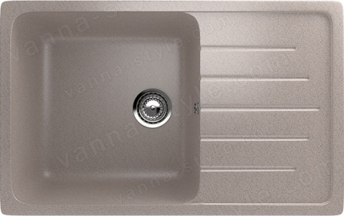Кухонная мойка Ulgran U-400 U-400-302 75x50 из искусственного камня, песочный