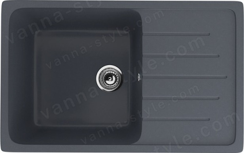 Кухонная мойка Ulgran U-400 U-400-343 75x50 из искусственного камня, серый