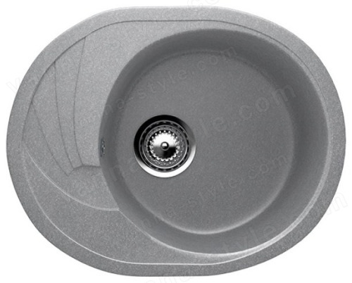 Кухонная мойка Ulgran U-403 U-403-342 57x47 из искусственного камня, серый