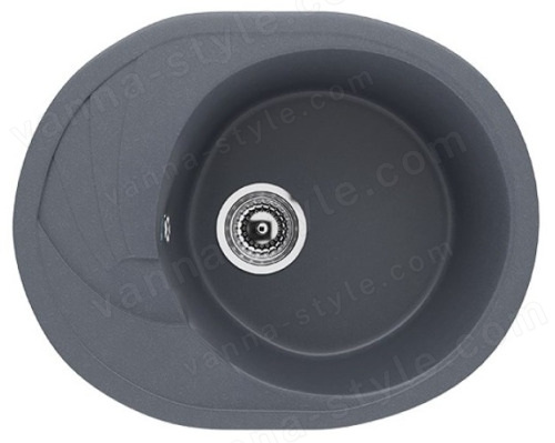 Кухонная мойка Ulgran U-403 U-403-343 57x47 из искусственного камня, серый