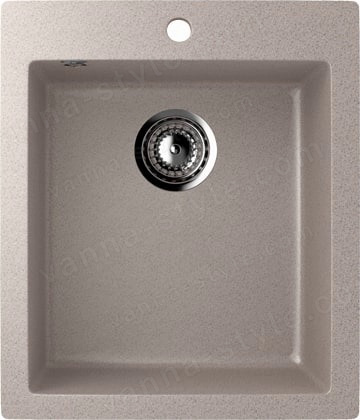 Кухонная мойка Ulgran U-404 U-404-302 42x50 из искусственного камня, песочный