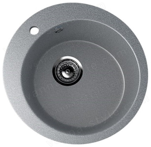 Кухонная мойка Ulgran U-405 U-405-309 50x50 из искусственного камня, серый