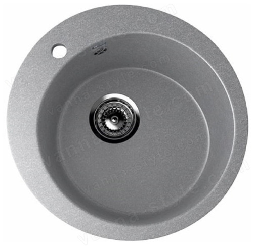 Кухонная мойка Ulgran U-405 U-405-342 50x50 из искусственного камня, серый