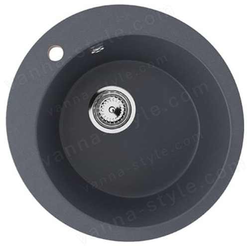 Кухонная мойка Ulgran U-405 U-405-343 50x50 из искусственного камня, серый