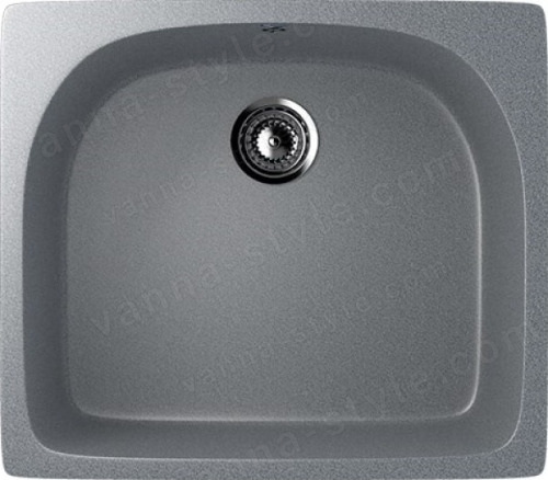Кухонная мойка Ulgran U-408 U-408-309 59x51 из искусственного камня, серый