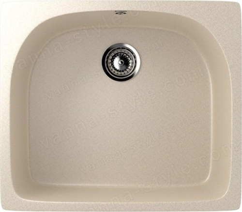 Кухонная мойка Ulgran U-408 U-408-328 59x51 из искусственного камня, бежевый