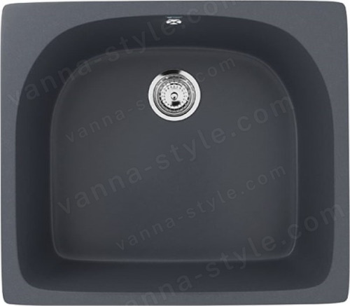 Кухонная мойка Ulgran U-408 U-408-343 59x51 из искусственного камня, серый