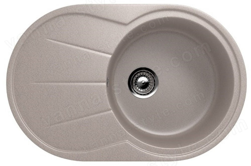 Кухонная мойка Ulgran U-503 U-503-302 75x48 из искусственного камня, песочный