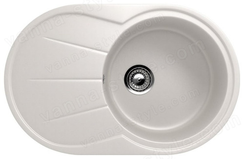 Кухонная мойка Ulgran U-503 U-503-331 75x48 из искусственного камня, белый