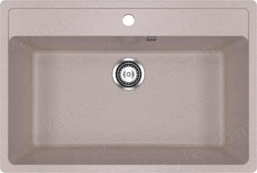 Кухонная мойка Ulgran U-600 U-600-302 76x51 из искусственного камня, песочный