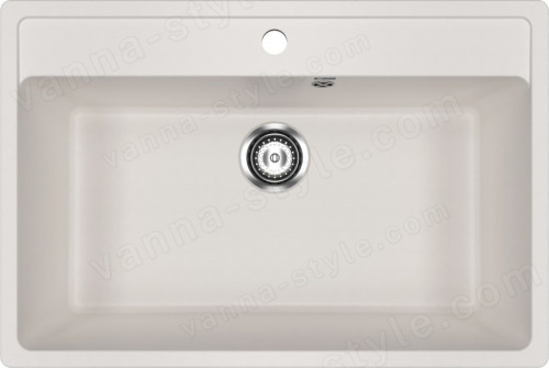 Кухонная мойка Ulgran U-600 U-600-331 76x51 из искусственного камня, белый