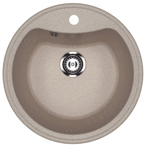 Кухонная мойка Ulgran U-601 U-601-302 51x51 из искусственного камня, песочный