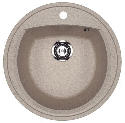 Кухонная мойка Ulgran U-603 U-603-302 52x52 из искусственного камня, песочный