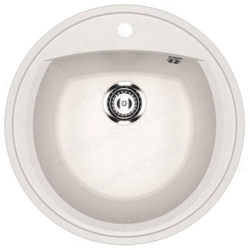 Кухонная мойка Ulgran U-603 U-603-331 52x52 из искусственного камня, белый