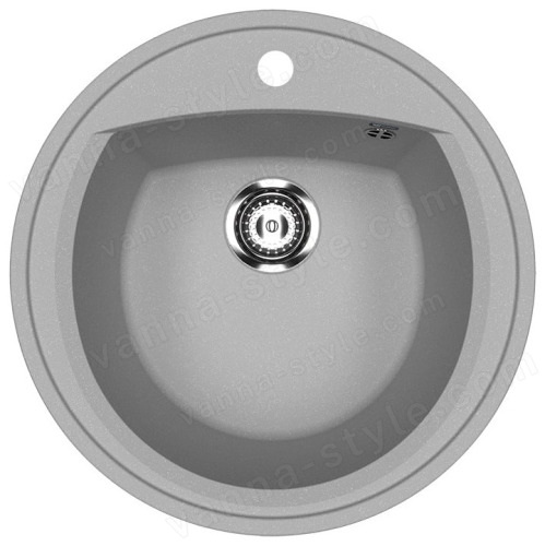 Кухонная мойка Ulgran U-603 U-603-342 52x52 из искусственного камня, серый
